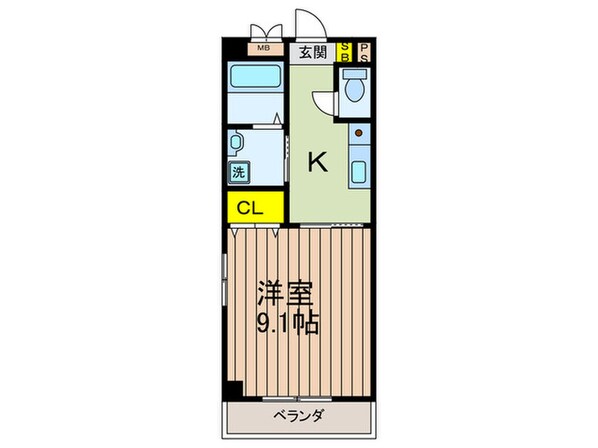 ポルテヴォヌｰル竹山の物件間取画像